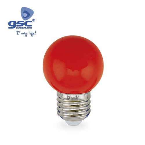 Lampe Sphérique Décorative 1W E27 Rouge