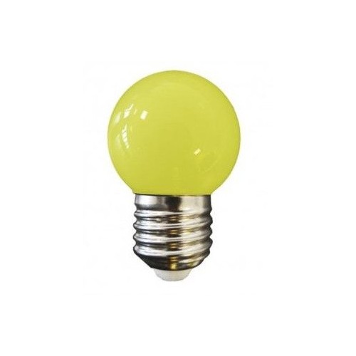 Lampe Sphérique Décorative 1W E27 Jaune