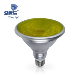 Ampoule PAR38 LED SMD 18W E27 Jaune IP65