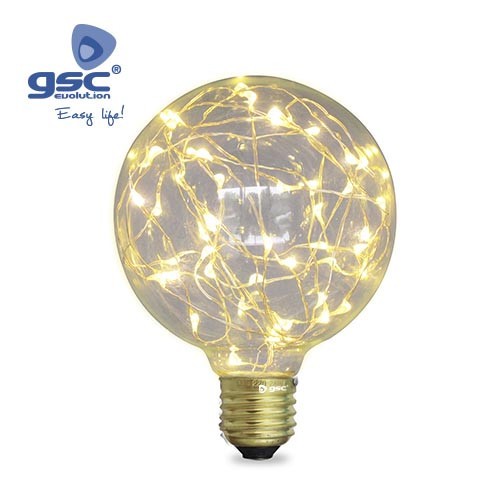 Ampoule Starlight Deco.Globe G95 LED 2W E27 3000K