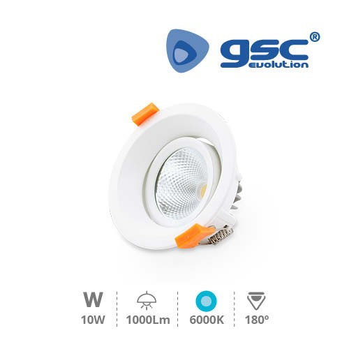 Spot Orientable Rond LED 9W COB 6000K