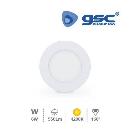 Downlight Encastrable LED Rond 6W - Blanc 4200K