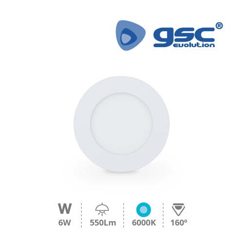 Downlight Encastrable LED Rond 6W - Blanc 6000K