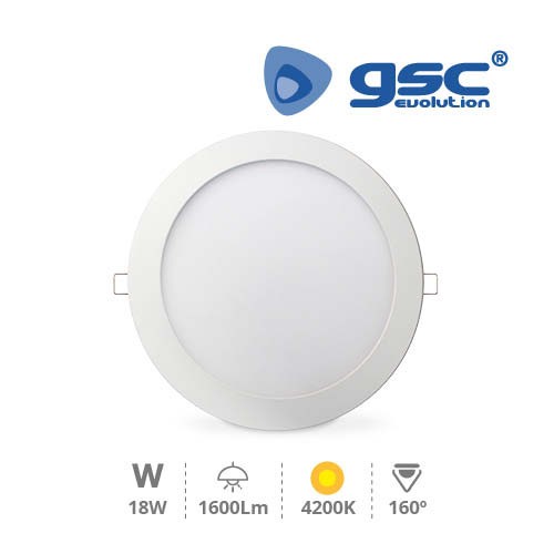 Downlight Encastrable Rond 18W 4200K Blanc