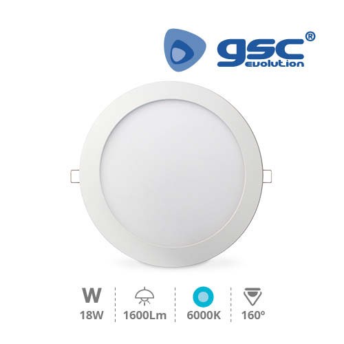 Downlight Encastrable Rond 18W 6000K Blanc