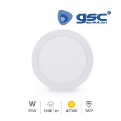 Downlight Encastrable LED Rond 20W - Blanc 4200K