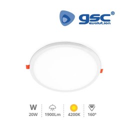 Downlight Encastrable Ajustable 20W 4200K Blanc