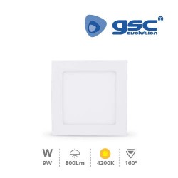 Downlight Encastrable LED Carré 9W - Blanc 4200K