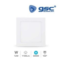 Downlight Encastrable LED Carré 12W - Blanc 6000K