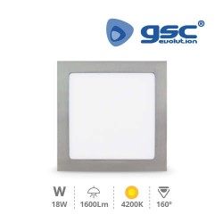 Downlight Encastrable LED Carré 18W - Niquelin 4200K