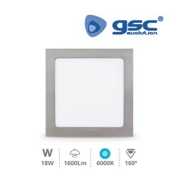 Downlight Encastrable LED Carré 18W - Niquelin 6000K