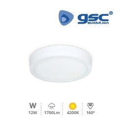 Downlight Saillie LED Rond 12W 4200K Blanc