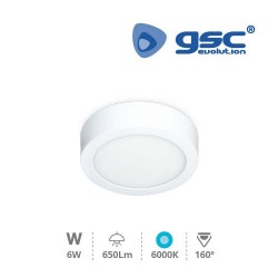 Downlight Saillie LED Rond 6W 6000K Blanc