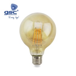 Ampoule Vintage Deco. Globe G125 LED 7W E27 2500K