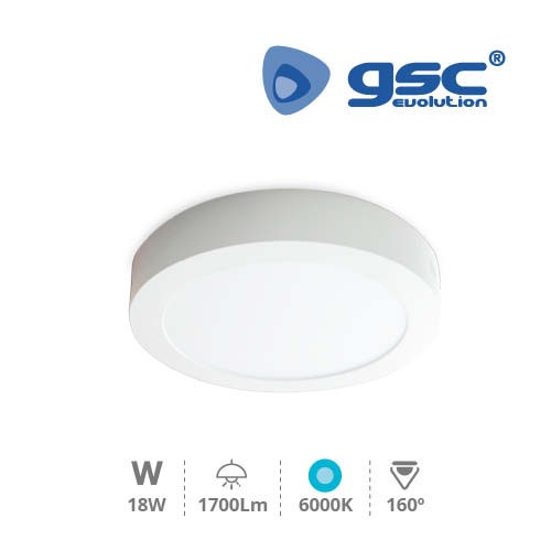 Downlight  LED Rond Ø220 18W - Blanc 6000K