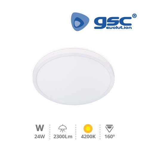 Downlight Saillie LED Rond Ø300 24W - Blanc 4200K