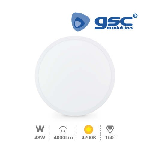 Downlight Saillie LED Rond Ø600 48W - Blanc 4200K