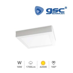 Downlight  LED Carré 18W - Blanc 4200K