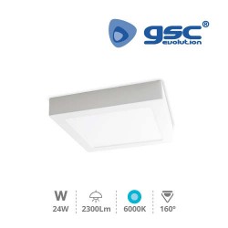 Downlight Saillie LED Carré 300x300 24W - Blanc 6000K