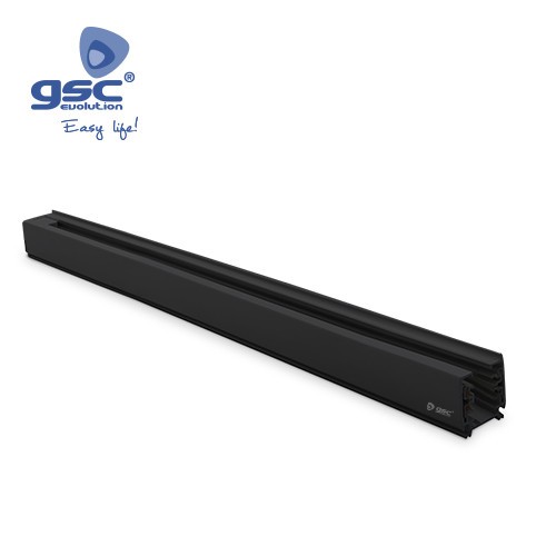 Rail Triphasé 2M Noir Pour Spot Sur Rail LED