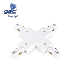 Connecteur Carré Triphasé Noir Pour Spot Sur Rail LED