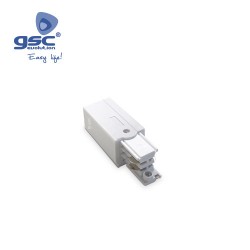 Connecteur final Triphasé Blanc Pour Spot Sur Rail LED