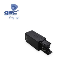 Connecteur final Triphasé Noir Pour Spot Sur Rail LED