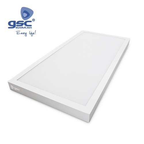 Plafonnier Saillie LED 30x120cm 48W 4200K Blanc