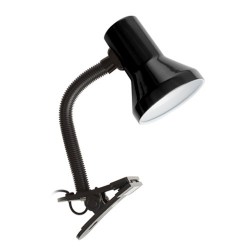 Spot Flexible Avec Pince  E27 40W- Noir