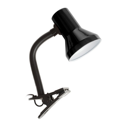 Spot Flexible Avec Pince  E27 40W- Noir