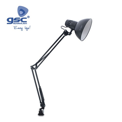 Lampe Flexible De Table Clip E27 40W- Noir