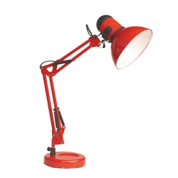 Lampe Flexible De Table Tradition E27 40W- Rouge