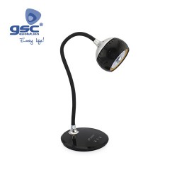 Lampe De Bureau Flexible Oculus 6W Noir