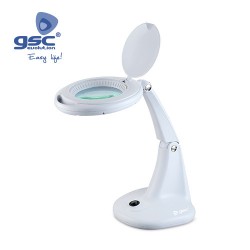 Lampe Flexible Avec loupeLED 3 Niveaux De Grossissement 6W Blanc 6000K
