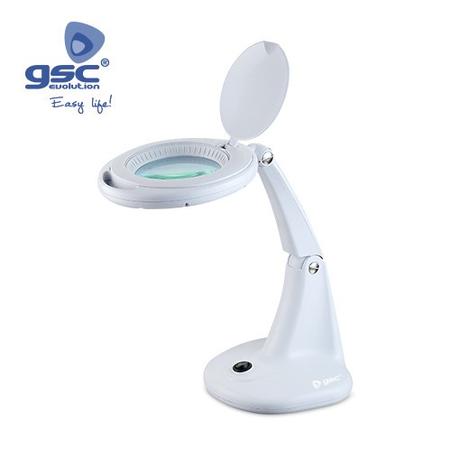 Lampe Flexible Avec loupeLED 3 Niveaux De Grossissement 6W Blanc 6000K