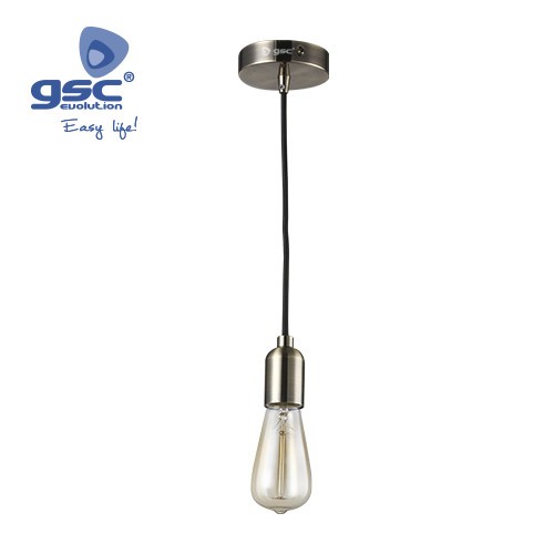 Suspension 1M Aluminium Cable Niquel