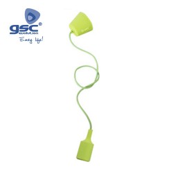 Suspension / Silicone E27 Cable Textile 1M - Vert