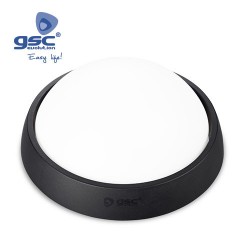 Applique Rond LED Plastique 4W – Noir- 6000K