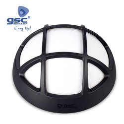 Applique Rond LED Plastique Avec Grille 4W – Noir- 6000K