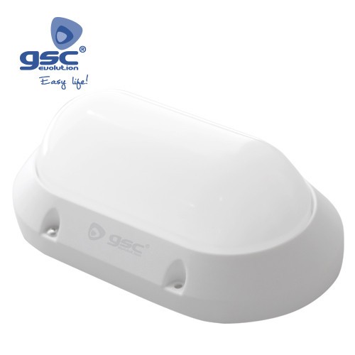Applique Ovale LED Plastique 7W - Blanc - 6000K