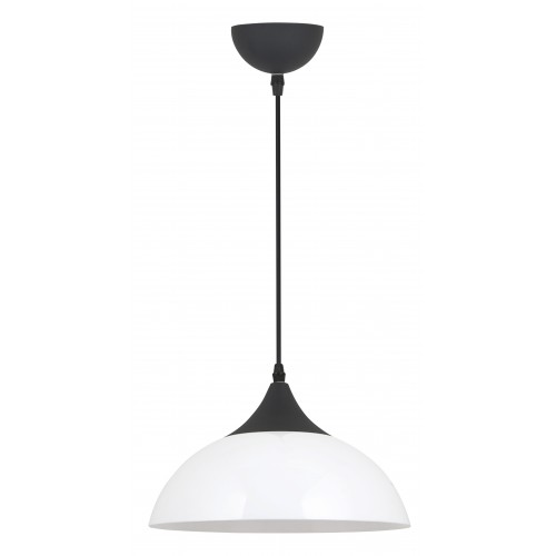 Suspension E27 Blanc/Noir
