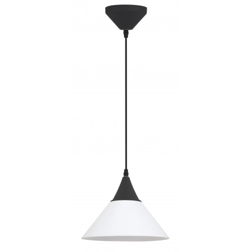 Suspension E27 Blanc/Noir