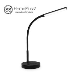 Lampe De Bureau Flexible Avec Cable USB 4W Noir